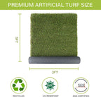 Dog Grass Pads 3 x 5 FT Artificial Grass Pee Pads for Dogs Potty Fake Grass Rug Turf Mat for Dogs Training Indoor Outdoor Garden Lawn Artificial Grass Rug