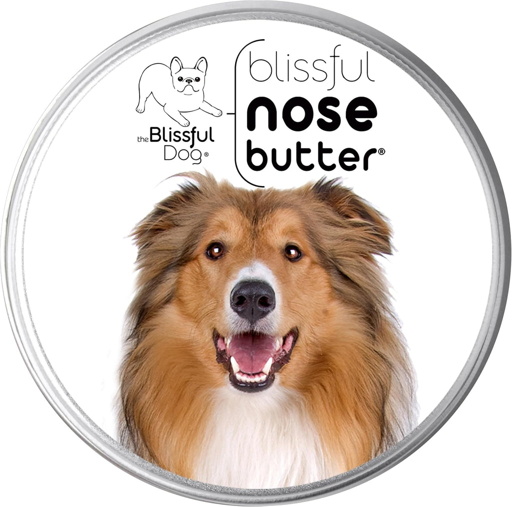 The Blissful Dog Collie Nose Butter for Dry, Cracked Skin, Lick-Safe Dog Nose Balm with Moisturizing Shea Butter, Almond, Olive, and Essential Oils, Pet Supplies, Uncented, 2 oz.