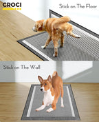 CROCI Charcoal Pee Pads for Dogs Odor Control Leak Proof XXL 30x36in 40Ct | Super Absorbent Dog Pee Pads with Adhesive Tabs, Heavy Duty, Dog Potty Training, Quick-Dry Surface, Disposable