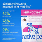 Native Pet Mobility Care - Hip & Joint Supplement for Dogs - UC-II Collagen, Egg Shell Membrane & Hyaluronic Acid - Dog Joint Supplement Chews Supports Cartilage, Mobility & Flexibility - 120 Chews
