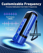 Dog Bark Deterrent Devices-Ultrasonic Anti Barking Device for Dogs with 50ft Range, Rechargeable No Barking Device for Own or Neighbor's Dogs, Portable Safe for Dogs/Humans | Indoor/Outdoor Use-Blue