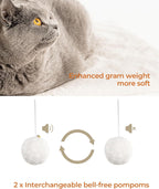FourFurPets 35.4in 3-Tier Modern Cat Tree Tower Condo, Cat Scratch Posts for Indoor Cats, Big Plate, Two Full Sisal Scratching Posts, Rustic Brown