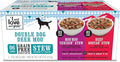 I AND LOVE AND YOU Wet Dog Food - Double Dog Deer Moo Variety Pack - Beef + Venison, Grain Free, Filler Free 13oz can, 6pk