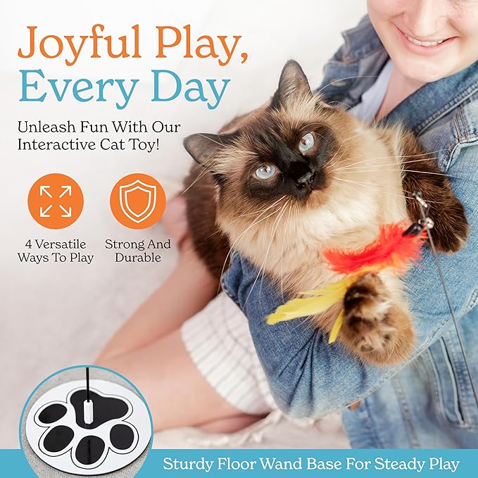Interactive Cat Toys for Indoor Cats Suction Cup Cat Toys for Indoor Cats Bird Hunting Slefplay Simulation for Kitten Flying Bird Toy Feather Wand Attachments