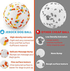 Dog Balls, Indestructible Dog Toy Ball for Aggressive Chewers, Durable High Elasticity Interactive Ball for Training Dog Catch and Fetch, Large Medium Small Dog and Puppies(2.5in, 1pcs)