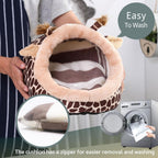 JanYoo Bunny Bed Guinea Pig Hideout Huts Accessories Habitat Tunnel for House
