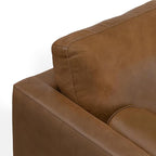 SIMPLIHOME Morrison Left Sectional Sofa in Full-Grain Genuine Leather, Caramel Brown, 102-inches Wide, L-Shaped Leather Couch with Left Chaise for The Living Room and Family Room