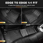 AOMSAZTO Floor Mats & Cargo Liner for BMW X1 2016-2022 (F48), 1st & 2nd Row All Weather Protection Floor Liners Waterproof Anti Skid Car Accessories