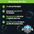 Nok-Out Premium Grade Pet Shampoo for Dogs and Cats, Veterinary Strength and Odor Eliminator Formula, Made in The USA, 20 Ounce Bottle