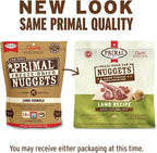 Primal Freeze Dried Raw Dog Food Nuggets, Lamb, Complete & Balanced Meal, Also Use as Topper or Treat, Premium, Healthy, Grain Free, High Protein Raw Dog Food, 14 oz (Pack of 2)