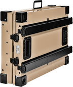 Heavy Duty Fully Collapsible Powder-Coated Aluminum Dog Crate - Small (Tan)
