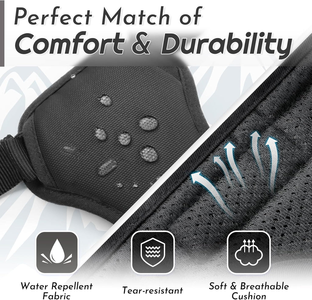 Eagloo Dog Harness for Large Dogs, No Pull Service Vest with Reflective Strips and Control Handle, Adjustable and Comfortable for Walking, No Choke Pet Harness with 2 Metal Rings, Black, XL