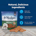 Blue Buffalo Nudges Jerky Cuts Dog Treats, Made in the USA with Natural Ingredients, Chicken, 10-oz Bag