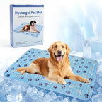 Pet Cooling Gel Pad with Patent Technology, 20in Dog Cooling Mat for Summer, Self-Cooling Mat for Medium/Small Dogs, Non-Slip Waterproof Durable Mat for Dog Beds, Car, Indoor & Outdoor Use