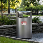 2PCS Please Do Not Dispose Poop Bags in This Trash Bin Stickers, Self-Adhesive Weatherproof Do not Throw Dog Poop Bag in The Trash Sign, Trash Can Stickers for House，Yard，Restaurant（5.9" x 3.9"）