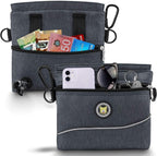 Viklluyr Dog Treat Pouch Bag with Magnetic Closure, Dog Food Carrier with Removable Inner Pocket, Perfect Dog Training Bag for Agility Training - Including Carabiner