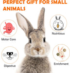 Sofier Timothy Hay Treats Rabbit Toys Bunny Guinea Pig Hamster Natural Chews for Teeth Handmade Rabbit Chews and Treats Chinchilla Rat Gerbil