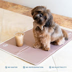 The Green Pet Shop Cool Pet Pad - Small, Latte- Self-Cooling, Pressure Activated Mat for Dogs & Cats from 9-20 lbs - Non-Toxic Gel, No Water Needed