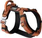 MADE TO ROAM Premium Explorer Harness - Y-Shaped Dog Harness with Adjustable Durable Nylon, Soft Padding, Metal Buckles and Leather Handle for Small, Medium, Large Dogs (Nevada Evening, Size 1)
