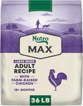 Nutro Max Adult Large Breed Dry Dog Food with Farm-Raised Chicken, 36 lb Bag