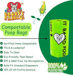 Certified Compostable Dog Poop Bags, 120 Count, Plant Based, Eco Friendly, Extra Strong, Leakproof, No Odor, Pet Supplies