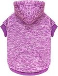 Dog Sweaters for Small Dogs Dog Hoodie Fleece Sweater Soft Clothes Sweatshirt with Pocket Hoodie for Small Dogs Puppy Sweater(Purple&XS)