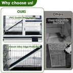 Bunny Hutch Indoor Rabbit Cage Outdoor 2-Story Rabbit House with Urine Guards and 2 Removable Tray for Small Animals