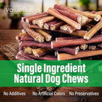 ValueBull Bully Sticks for Dogs, Thick 6 Inch, 400 Count Wholesale Pack - All Natural, Grass Fed, Single Ingredient, Long Lasting Dog Treats