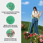 VETRESKA Flora Dog Harness, Leash and Collar Set, No Pull Vest Harness, M | for Walking and Training, Adjustable, Easy Control and Soft Padded Pet Harness and Backpack for Small Medium Large Dogs