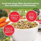 Dr. Harvey's Beef & Garden Veggies Dog Food, Human Grade Grain-Free Dehydrated Food for Dogs with Freeze-Dried Beef, Trial Size (5.5 Oz)