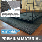 Drymate Premium Dog Crate Mat Liner, Absorbent, Waterproof, Non-Slip, Washable Puppy Pee Pad for Kennel Training - Use Under Pet Cage to Protect Floors, Cut to Fit Design (USA Made) (Dgrey)(30”x45”)