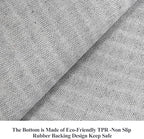 2x5 Washable Kitchen Area Rug: Oriental Stain Resistant Sink Stove Rug Farmhouse Soft Low-Pile Carpet for Entryway Bathroom Thin Laundry Room Living Room Floor Mat with Non Slip Backing (2x5,Grey)