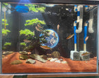 11lb Natural South American Rainforest Sand, Aquarium red Sand, Lava Rock Soil, Red Lava Rock Sand, Succulent Sand Fish Tank Sand Aquarium Substrate Sand
