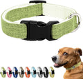 Hypoallergenic Dog Collar - Great for Sensitive Skin, Soft Collar for Dogs, Soft Organic & Earth Friendly (X-Large, Green)