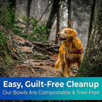 Vet-Grade Biodegradable Disposable Tan Kraft Pet Bowls Bulk 200Pk 8 Oz/1 Cup. Non-Toxic Food and Water Dishes for Puppies, Small Dogs or Cats. Sturdy and Leakproof for Healthy Pets!