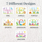 Let’s Make Memories Personalized My Own Name Step Stool - Children’s Step Stool - Sturdy Wood – Non-Toxic Paint, Sealer - Mermaid Design - Espresso - 14’Wx9.25”Lx8.75”H - Ages 3+