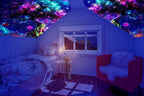 dueeia Blacklight Tree Life Tapestry Wall Hanging Fantasy Black Light Glow in the Dark Uv Mushroom Tapestries for Bedroom Aesthetic Living Room Wall Decor (90.6"x70.9")