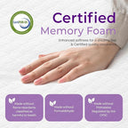 GAESTE 6 Inch Queen Cooling Memory Mattress Medium Firm CertiPUR-US Certified Foam, Pressure Relief & Cool Sleep Mattress-in-a-Box Comfort & Supportive Fiberglass Free (Queen, 6 in)