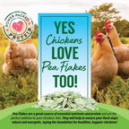 Small Pet Select - Pea Flakes, Treats for Rabbit Bunny, Guinea Pig, Chickens, Bunny, Hamster, and Other Small Pets, 8 oz