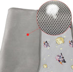 NACOCO Summer Pet Cooling Mat - Cat Dog Cushion Pad Sleeping Cool Comfortable Soft for Pets Kids and Adults (Grey French Bulldog, S)