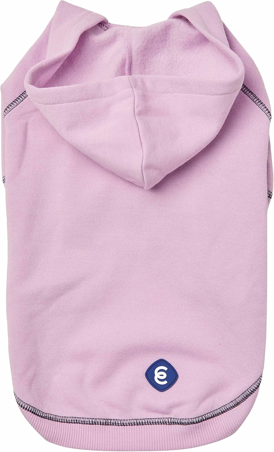 Blueberry Pet Essentials Dog Hoodie – 14 inch, Cotton‑Blend Sweatshirt with Hood, Pink Lilac, Machine‑Washable Small‑Dog Jersey