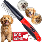 Poodle Comb with Rotating Teeth - 5-in-1 Dog Dematting Tool - Used for Small Size Breeds and Puppies - Cat Comb for Shedding and Deshedding