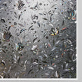 Kromapolis Window Film, Window Privacy Film Frosted, Vinyl Glass Covering, Stained Glass Decorative Film, Static Window Clings, Non-Adhesive (Grayish Black, 35.4 x 157.4 inch)