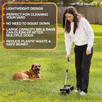 Neater Pet Brands Lift N’ Bag 2.0 Dog Pooper Scooper with Bag Attachment & 27" Pole for Small to Large Dogs, New & Improved Design, 15 Refill Bags, Heavy Duty Dog Poop Scooper for Yard, One-Hand Use