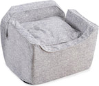 Snoozer Lookout I Car Seat - Dog Car Seats for Small Dogs, Puppy Booster Bed for Small & Medium Sized Pets Up to 25 Lbs, Elevated, Washable - Medium, Palmer Dove