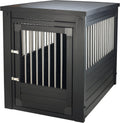 New Age Pet ECOFLEX Dog Crate End Table - Furniture-Style Pet Crate for Crate Trained Dogs - Stainless Steel Tubing & a Latched Closure - 10 Year Manufacturer's Warranty.