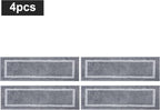 COSY HOMEER Soft Stair Treads Non-Slip Carpet Mat 28inX9in Indoor Stair Runners for Wooden Steps, Stair Rugs for Kids and Dogs, 100% Polyester TPE Backing 4pcs, Grey,Square