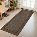 BEQHAUSE Indoor Door Mat 24" x 60", Dirt Trapper Door Mats Non-Slip Entryway Rugs Washable, Resist Dirt Absorbent Welcome Mat, Low Profile Floor Mats for Front Back Door and Entryway, Brown