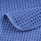 POLYTE 430 GSM Microfiber Lint Free Hand Towel, 16 x 30 in, 4 Pack (Waffle Weave)