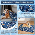 Dog Cooling Mat, Premium Lightweight Pet Cooling Blanket Bed Cover for Dogs, Cat, Puppies | Ice Silk Cool Pad for Dogs Furniture Protector | Machine Washable Pet Blanket, 40''x60''